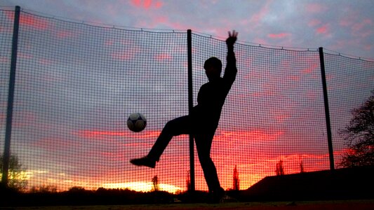 Boy sunset sport