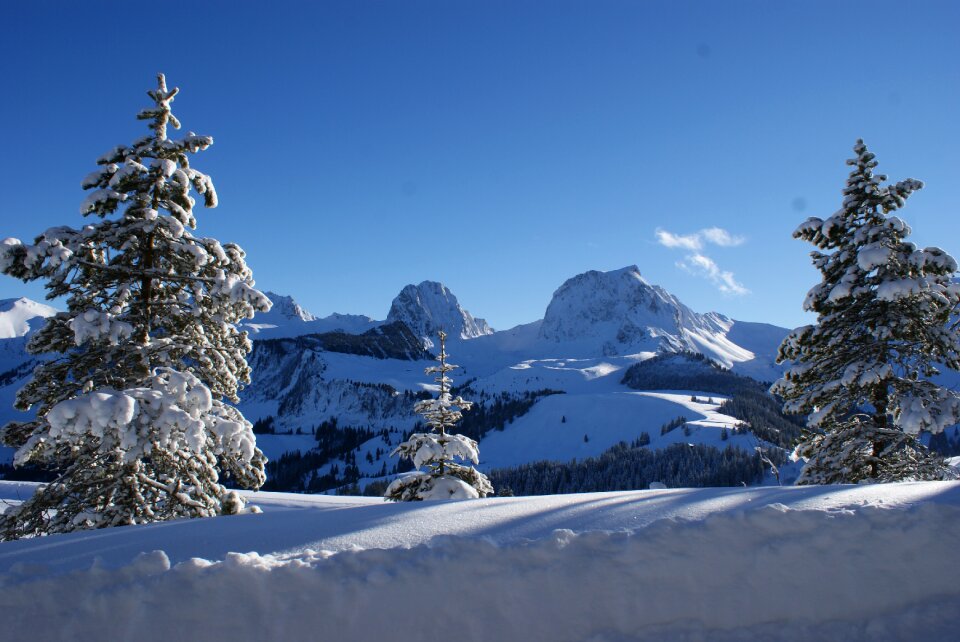 Wintry switzerland winter