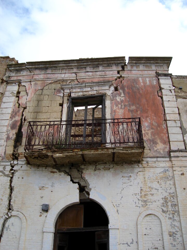 Earthquake impact souther italy deserted village