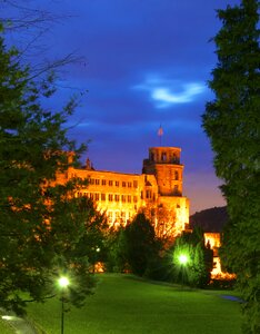 Night heidelberger schloss germany photo