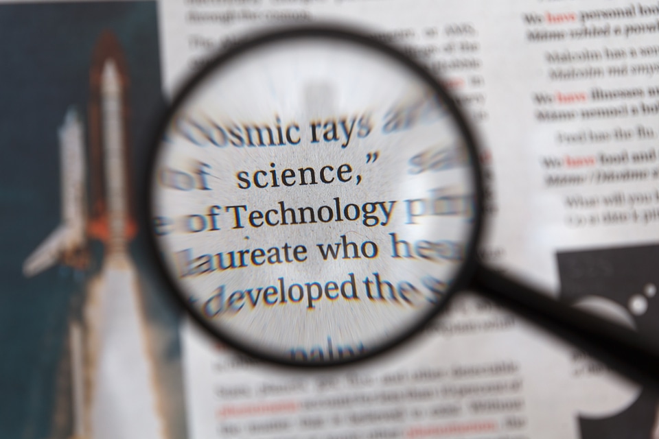 Letter looking magnify