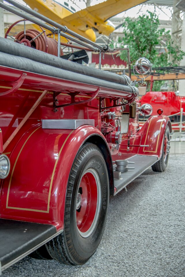 Retro red auto