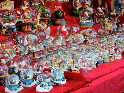 Flea market christmas glass