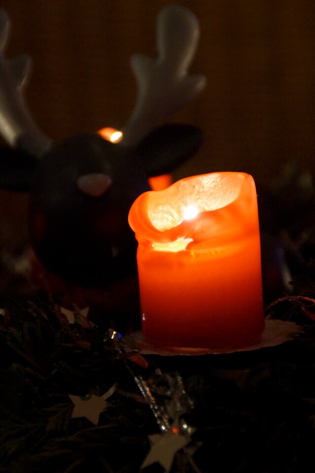 Burn candlelight flame
