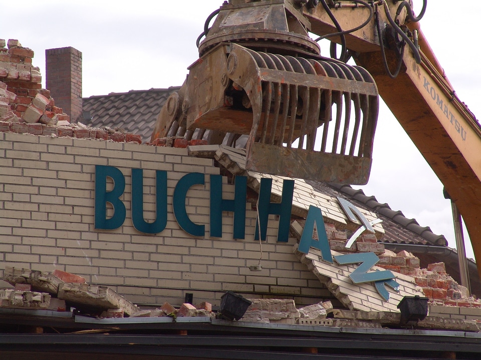 Demolition building dilapidated