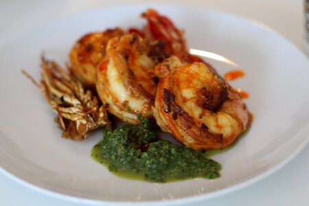 Seafood shrimp meal photo
