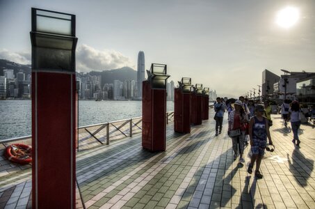 Hong kong avenue of stars victoria harbour photo