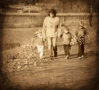 Mother walk path