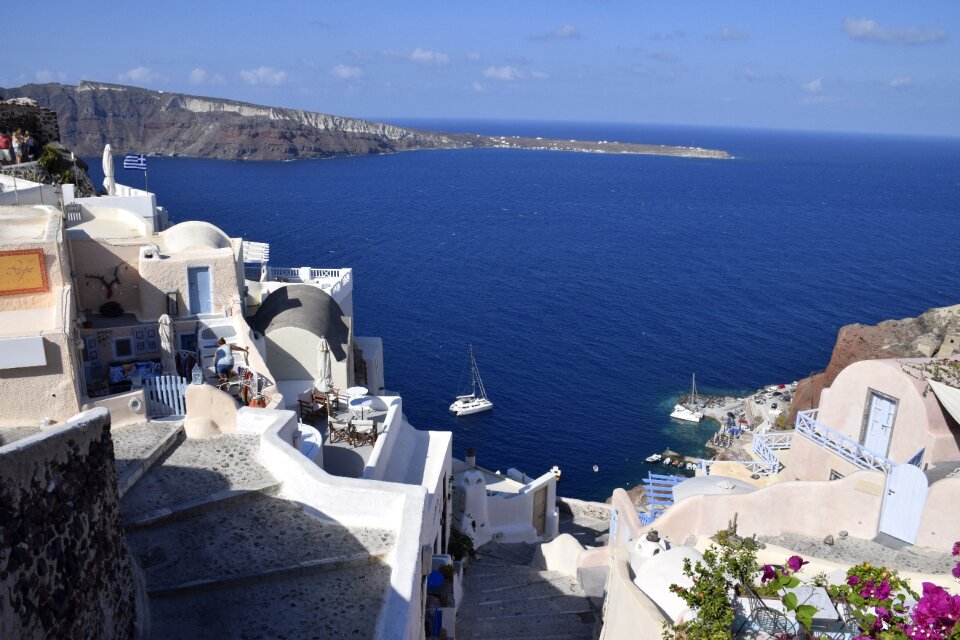Blue landscape city