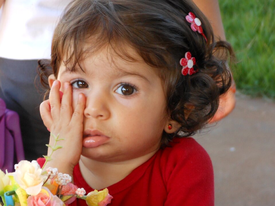 Child playing female daughter