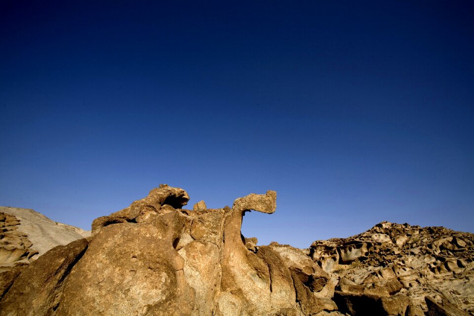 Weathering granite erosion