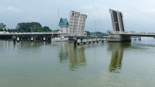 Road bridge bascule bridge schlei