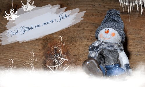 Greeting card postcard wood