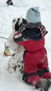 Snowman play out photo
