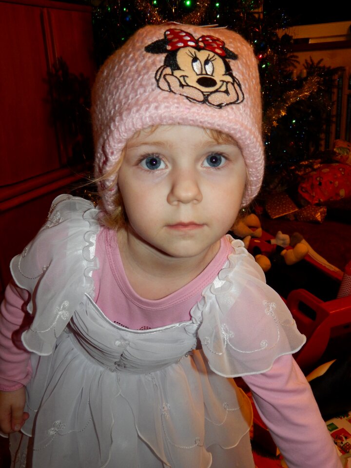 Child christmas girl