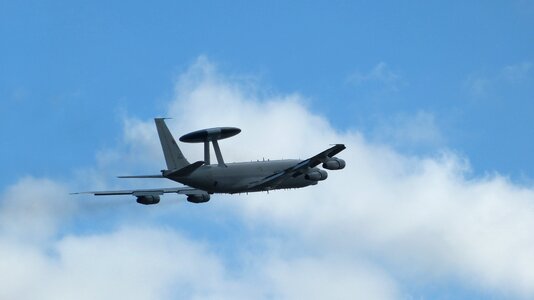 Jet awacs reconnaissance aircraft photo