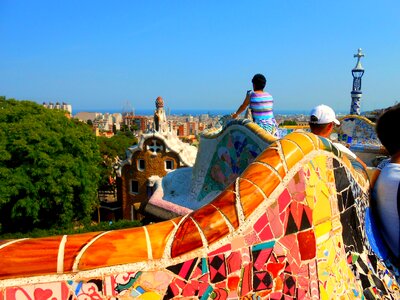 Gaudí park guell fresh air photo