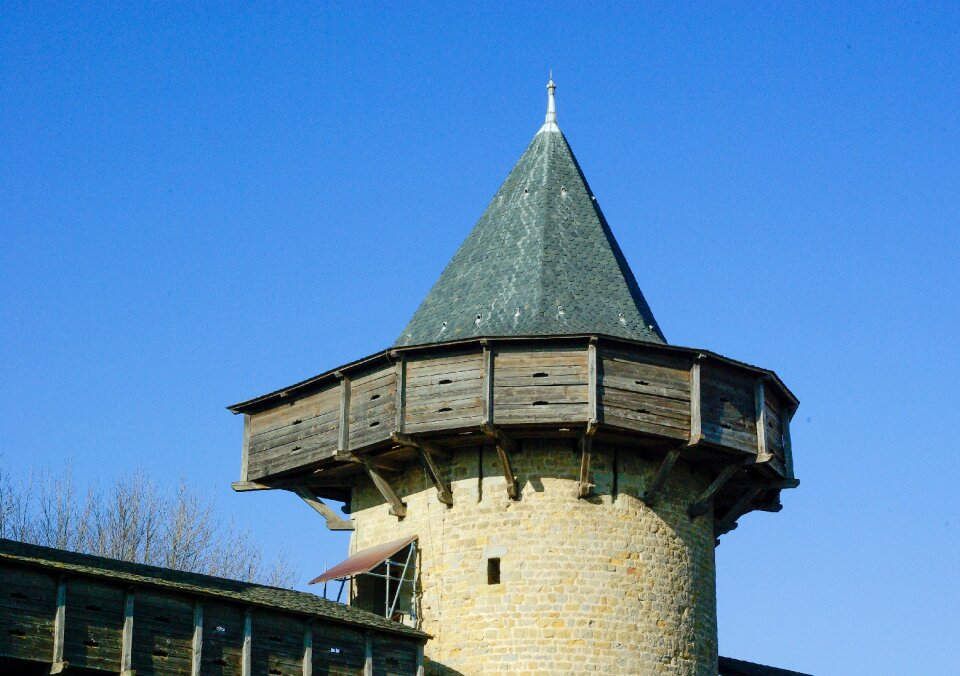 Tower ramparts stone wall