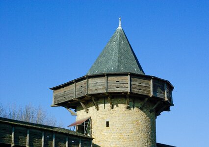 Tower ramparts stone wall