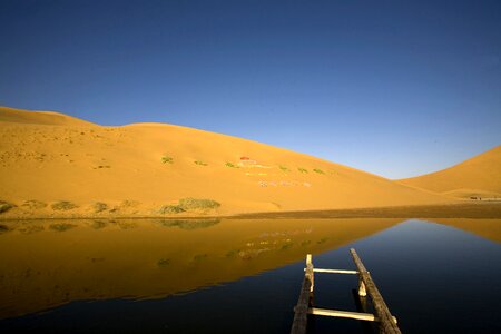 Badain jaran desert depths of the lake bataan lake the first stop