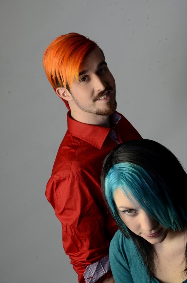 Human man and woman people