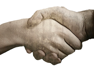 Hands grunge isolated