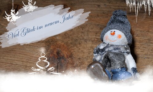 Greeting card postcard wood