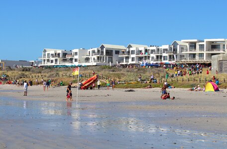 Swim houses on the beach eden on the bay photo