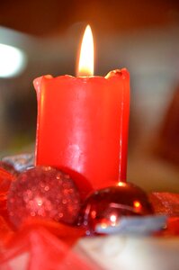 Candle ornament winter