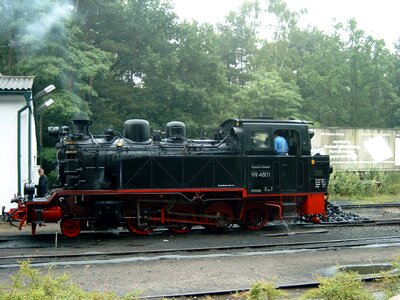 Steam locomotive historically smoke photo