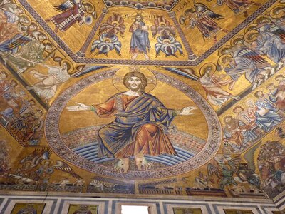 Baptistery church tuscany