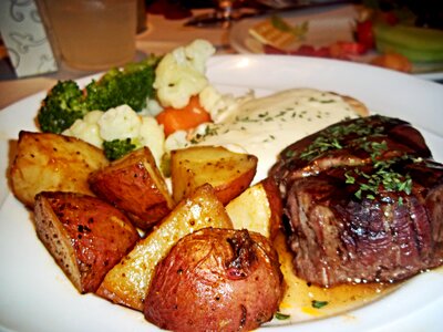 Cuisine dish sirloin