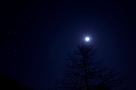 Moon dark landscape photo