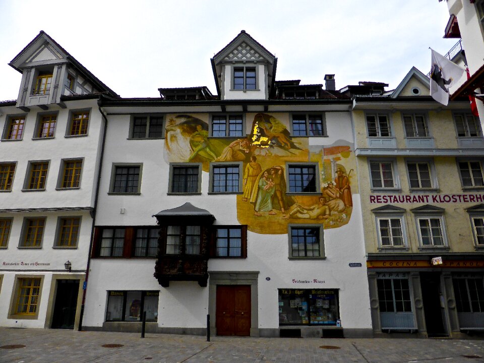 Stucco facade building