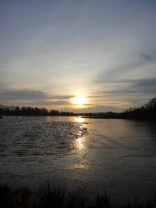 Natural water landscape blue