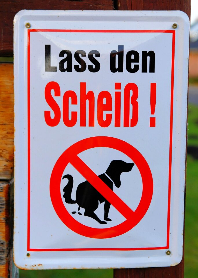 Front yard dog excrement ban