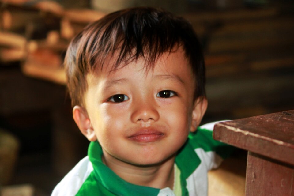 Handsome nice one baby's eyes