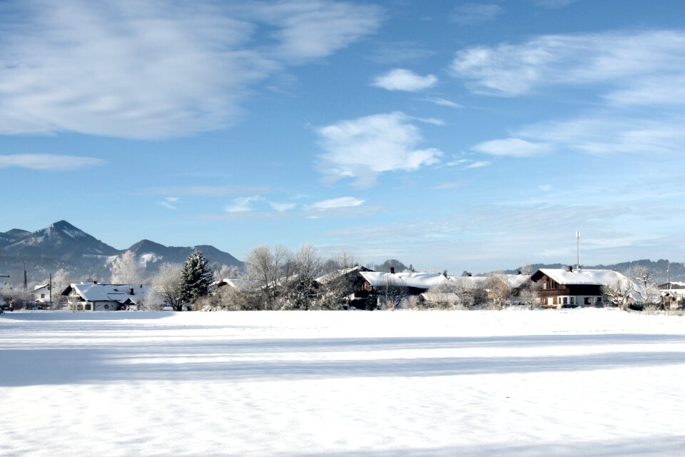 Chiemgau wintry white