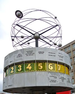 Alexanderplatz landmark clock photo