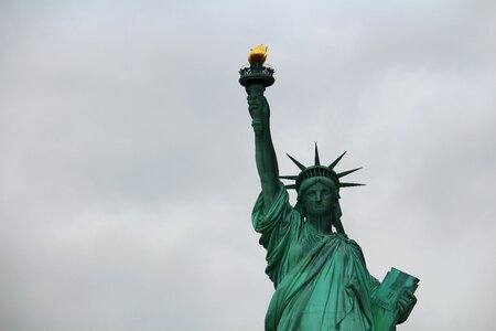 Manhattan monument lady photo