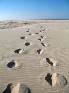 Sea footprint footprints photo