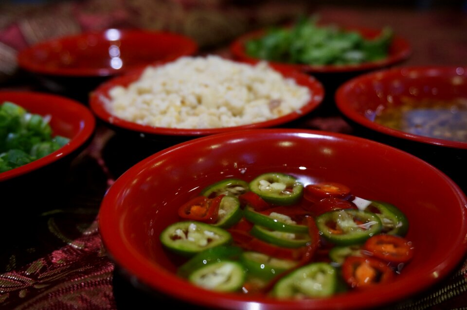 Thai ingredients coriander dip