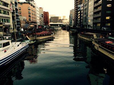 Asakusa-bashi skyline landscape