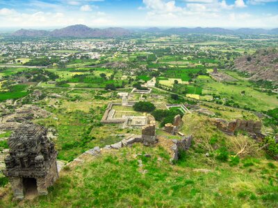High view rural cultured