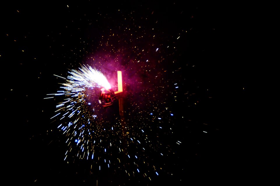 Object turning spray