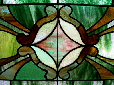 Pattern stained glass photo