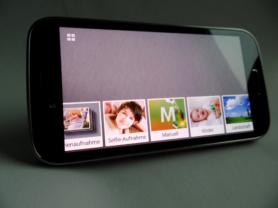 Black smartphone android