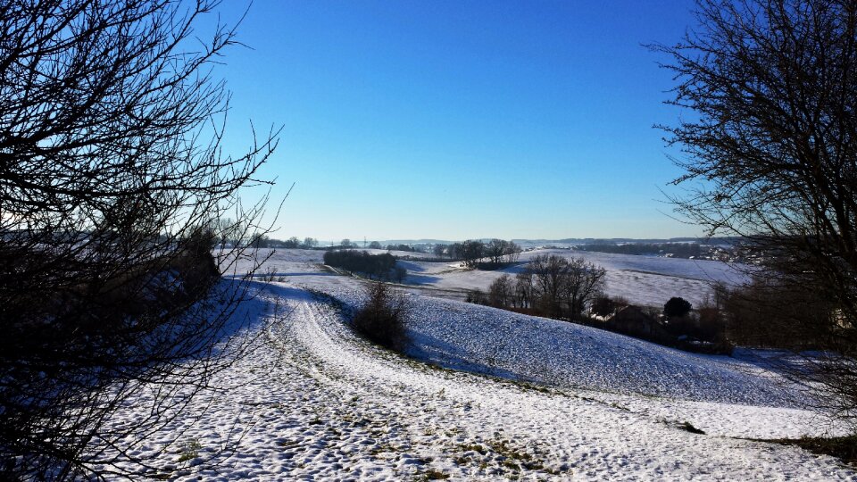 Season white landscape