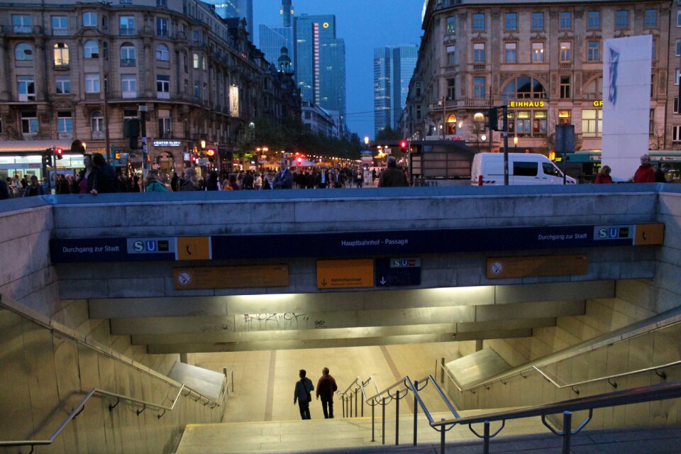 Stairs railway station area central station
