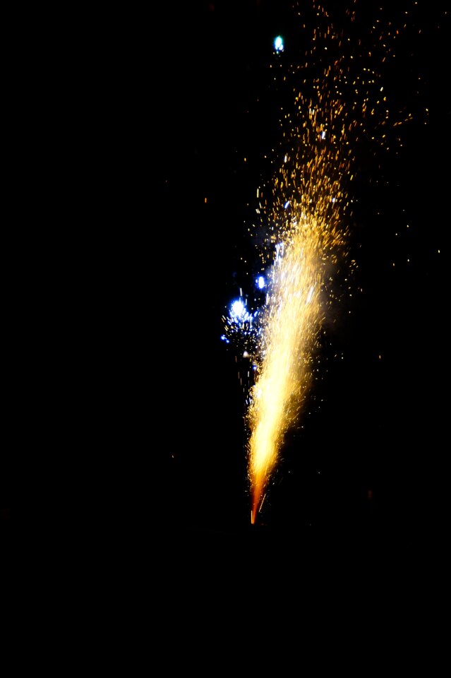 Night fireworks new year's day